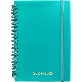 Planner 2025-2026 - January 2025 - June 2026, Weekly and Monthly Daily Planner 2025-2026, 18 Months Planner (Black PP Cover-2025.1, 5.2" x 7.5")