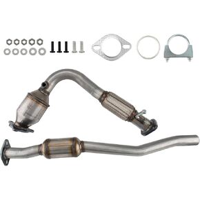 KAC Catalytic Converter Fit for 2010-2014 Chevy Equinox, 2010-2014 G M C Terrain 2.4L Catalytic Converter Kit Direct-Fit Automotive Replacement OEM 642042, 644015 (EPA Compliant)