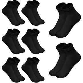8 Pairs Kids Boys Girls Athletic Crew Socks Cotton Socks Unisex Soft Seamless Socks for School Uniform Casual