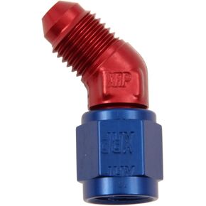 XRP 900406 6AN 45˚ Female Swivel to Male Flare Forged Fitting
