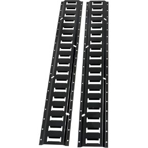 2 Pcs Track Tie Down Rail 3 for Garages Vans Trailers Motorcycle Tie Downs Track Bar Rails Powder Coat Black 2000 lbs