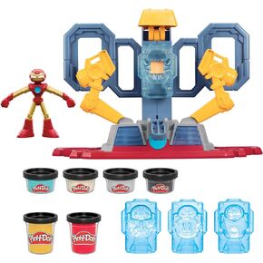 Play-Doh Marvel Iron Man Armor Maker Lab Playset with Lights and Sounds, Customizable Action Figure, Imagination Toys for Boys and Girls 4 and Up
