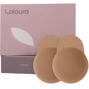 Lolaura Nipple Covers with Lift for Women, Reusable Silicone Breast Pasties, Push Up Invisible Petals, for Strapless Backless