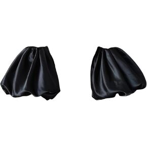 Detachable Puffy Short Sleeves Satin/Organza Stretchy Cuffs
