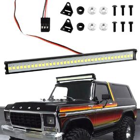 RC ضوء بار 36 LED 5.87 بوصة الألومنيوم RC المصباح RC الزاحف الملحقات ل جيب رانجلر روك الزاحف نموذج شاحنة RC سيارة سقف ضوء عدة in Kuwait
