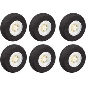 uxcell RC Model Plane Aircraft Wheel Micro Sport Wheel 0.15 Inch X 2.95 Inch - Wheel 6PCS