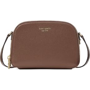 kate spade new york Women's Devin Saffiano Leather Double Zip Dome Crossbody