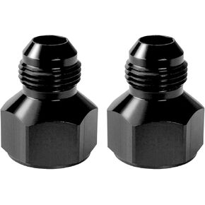 10AN Female to 6AN Male Flare Reducer Fitting Adapter Black-2 Pcs
