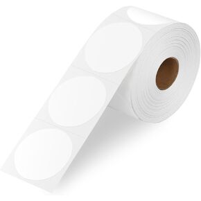 2x1 Inch Thermal Labels, Self Adhesive Direct Thermal 2x1 Barcode Labels, Thermal Printing, White, 1 Roll, 1000 Labels