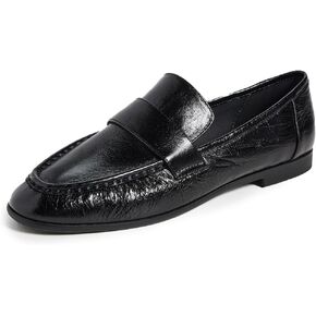 Black Suede Studio Women's Arrow Loafers