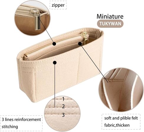 منظم حقيبة لحقيبة Longchamp الصغيرة، مجموعة تحويل حقيبة أحزمة الكتف لمجموعة تحويل Longchamp قابلة للتعديل لحقيبة صغيرة للنساء (ذهبي بني) in Kuwait