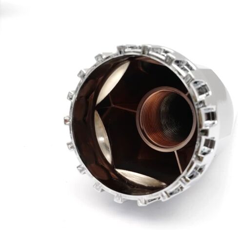33mm Lug Nut Covers Chrome Flanged Lug Nut Cover Caps for Semi Trucks (Pack of 20) (Bullet Push-in) in Saudi Arabia