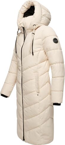 Marikoo Women's Winter Jacket with Hood | Windproof & Weather-Resistant Jacket | Quilted, Puffy Coat | Sahnekatzii XIV XS-5XL in Saudi Arabia