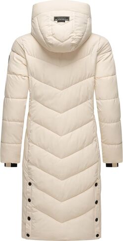 Marikoo Women's Winter Jacket with Hood | Windproof & Weather-Resistant Jacket | Quilted, Puffy Coat | Sahnekatzii XIV XS-5XL in Saudi Arabia
