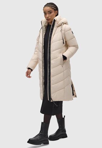 Marikoo Women's Winter Jacket with Hood | Windproof & Weather-Resistant Jacket | Quilted, Puffy Coat | Sahnekatzii XIV XS-5XL in Saudi Arabia