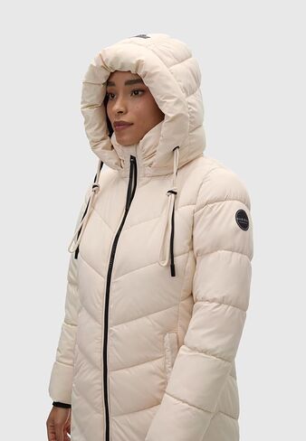 Marikoo Women's Winter Jacket with Hood | Windproof & Weather-Resistant Jacket | Quilted, Puffy Coat | Sahnekatzii XIV XS-5XL in Saudi Arabia