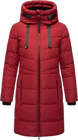Marikoo Warm Winter Coat for Women | Quilted Jacket with Hood | Vegan Down Insulation | Thigh-Length | Natsukoo XVI XS-3XL in Saudi Arabia