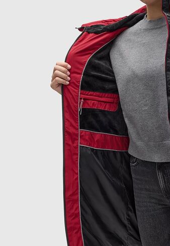 Marikoo Warm Winter Coat for Women | Quilted Jacket with Hood | Vegan Down Insulation | Thigh-Length | Natsukoo XVI XS-3XL in Saudi Arabia