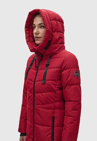 Marikoo Warm Winter Coat for Women | Quilted Jacket with Hood | Vegan Down Insulation | Thigh-Length | Natsukoo XVI XS-3XL in Saudi Arabia