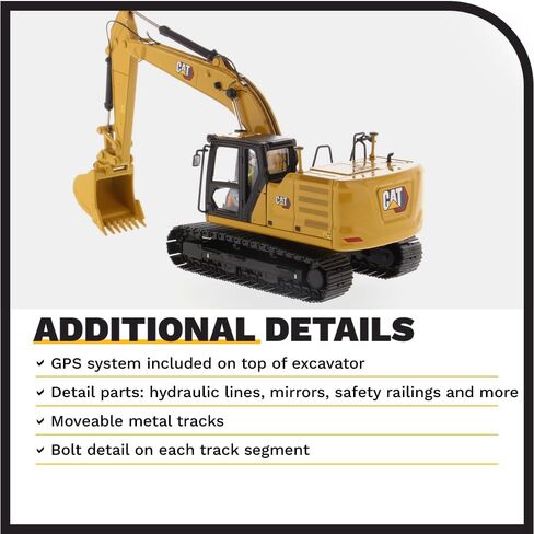 Diecast Masters 1:50 Caterpillar 323 Hydraulic Excavator | High Line Series Cat Trucks & Construction Equipment | 1:50 Scale Model Diecast Collectible | Diecast Masters Model 85571 in Saudi Arabia
