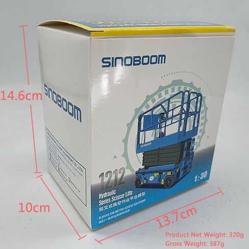 مقياس 1:30 Sinoboom 1212 مقصية نموذج منصة العمل طبق الاصل مجموعة اللعب سلة تمديد 2 اسطوانات رفع in Kuwait