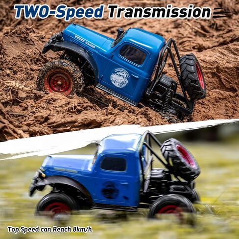 FMS RC Crwaler 1/24 مقياس FCX24 Power Wagon RTR V2 4WD 2.4 جيجا هرتز 3CH للطرق الوعرة RC نموذج سيارة هواية درجة التحكم عن بعد (أصفر) in Kuwait