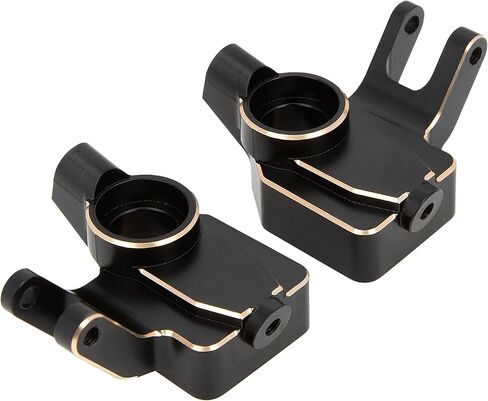MEUS RACING UTB18 Brass Steering Knuckles 33g/pc for AXIAL UTB18 Capra Trail Buggy #AXI212010 Upgrade Parts, Black in Saudi Arabia