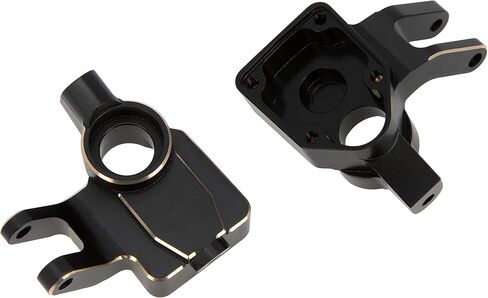 MEUS RACING UTB18 Brass Steering Knuckles 33g/pc for AXIAL UTB18 Capra Trail Buggy #AXI212010 Upgrade Parts, Black in Saudi Arabia