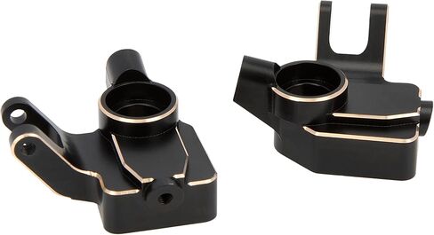 MEUS RACING UTB18 Brass Steering Knuckles 33g/pc for AXIAL UTB18 Capra Trail Buggy #AXI212010 Upgrade Parts, Black in Saudi Arabia