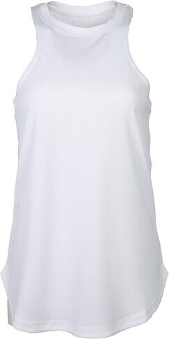 تيشيرت Dri-Fit Rib Studio بدون أكمام للنساء من نايكي (أبيض، صغير) in Saudi Arabia