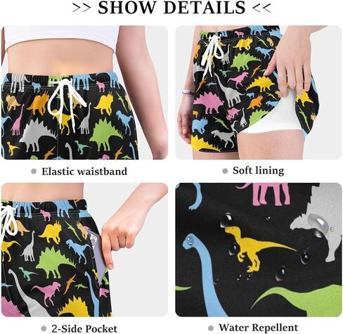 Women's Athletic Shorts Workout Running Gym Quick Dry Liner Shorts with Pockets in Saudi Arabia