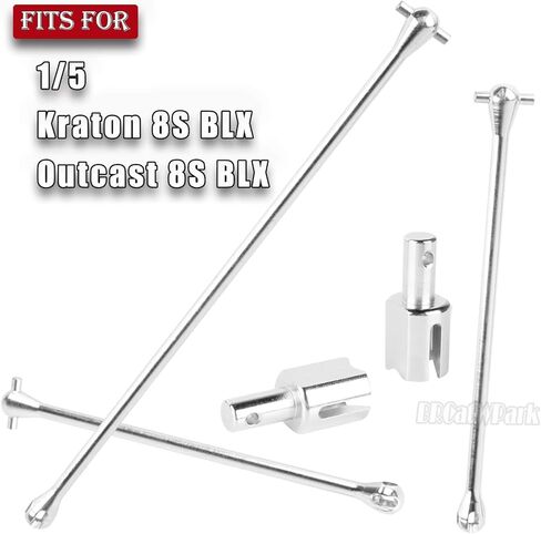 RC Drive Shaft Dogbone & Diff Outdrive Upgrades Part for 1/5 KRATON 8S BLX Outcast 8S BLX,Centor Driveshaft Axles Dogbone Part,Silver in Kuwait
