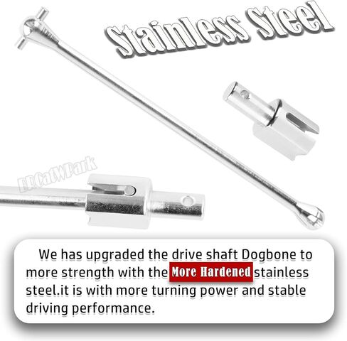 RC Drive Shaft Dogbone & Diff Outdrive Upgrades Part for 1/5 KRATON 8S BLX Outcast 8S BLX,Centor Driveshaft Axles Dogbone Part,Silver in Kuwait