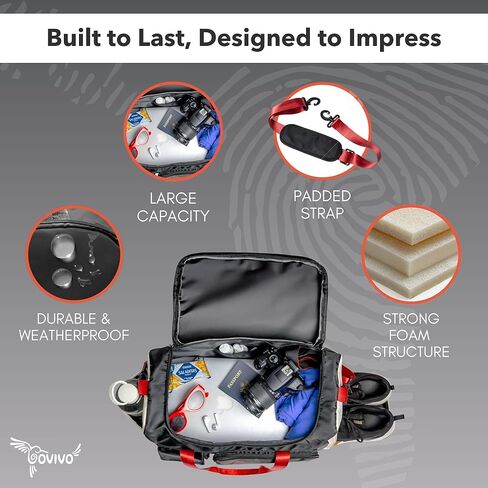 حقيبة صالة الألعاب الرياضية من GoVivo مع حجرة للأحذية، حقيبة دفل لصالة الألعاب الرياضية للنساء، حقيبة سفر مقاومة للماء في عطلة نهاية الأسبوع، حقيبة رياضية خفيفة الوزن وأنيقة للنساء صغيرة، وردي in Kuwait