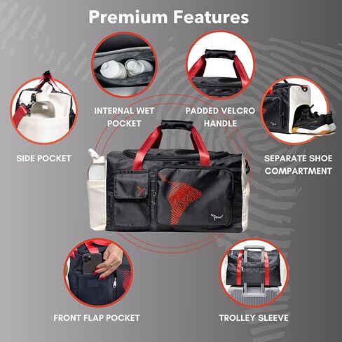 حقيبة صالة الألعاب الرياضية من GoVivo مع حجرة للأحذية، حقيبة دفل لصالة الألعاب الرياضية للنساء، حقيبة سفر مقاومة للماء في عطلة نهاية الأسبوع، حقيبة رياضية خفيفة الوزن وأنيقة للنساء صغيرة، وردي in Kuwait