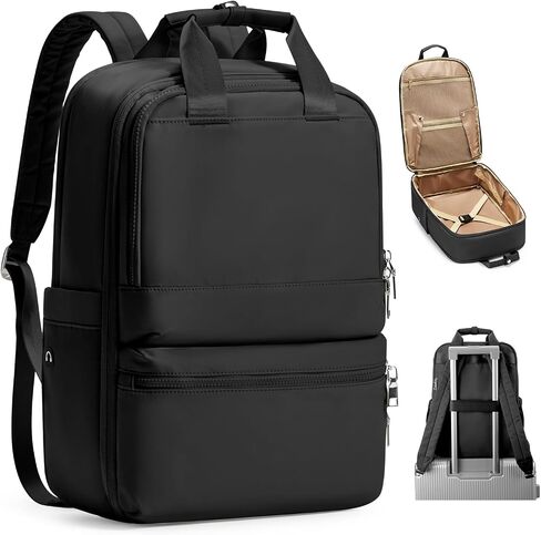 حقيبة ظهر للسفر سوداء للنساء والرجال تحمل على ظهره لأساسيات السفر Mochila De Viaje حقيبة ظهر للسفر للسيدات تحمل على متن الطائرة معتمدة من الصالة الرياضية على ظهره حقيبة ظهر للسفر in Saudi Arabia