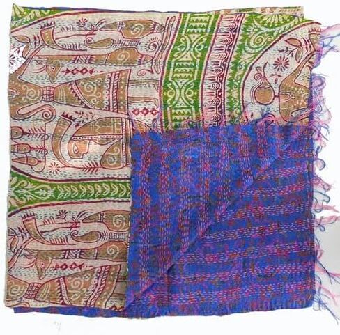 Silk Kantha Scarf - Set Of 5 in Saudi Arabia
