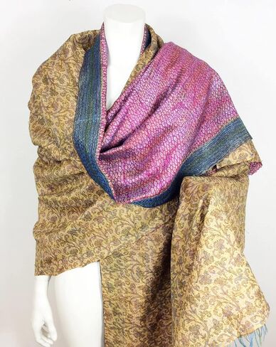 Silk Kantha Scarf - Set Of 5 in Saudi Arabia