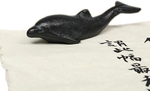 canjoyn Cast Iron Paperweight Garden Home Office Desk Decor Collection Animal Figurine (Fish) in Saudi Arabia