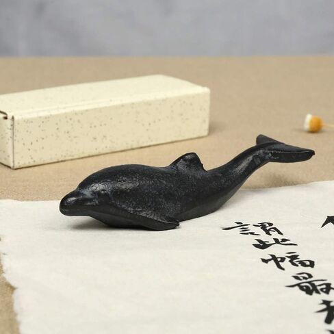 canjoyn Cast Iron Paperweight Garden Home Office Desk Decor Collection Animal Figurine (Fish) in Saudi Arabia