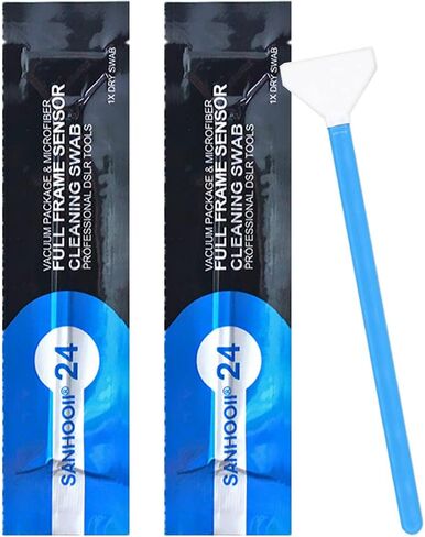 SANHOOII Dry APS-C Sensor Cleaning Swabs (CCD/CMOS), 20pcs 16mm DSLR or SLR Mirrorless Digital Camera Cleaning kit (No senrsor Cleaning Solution) in Kuwait