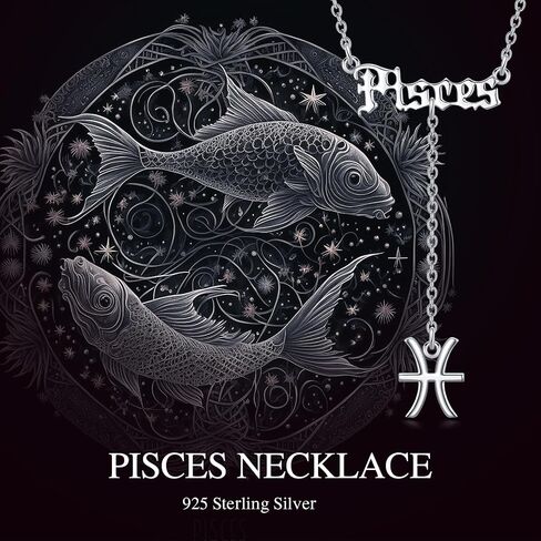 Zodiac Necklace 925 Sterling Silver 12 Constellation Lariat Necklace Old English Zodiac Sign Y-Shaped Pendant Necklace Horoscope Astrology Jewelry Gifts for Women in Saudi Arabia