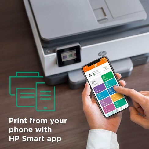 HP OfficeJet 9012e الكل في واحد طابعة نافثة للحبر ملونة ناسخة ناسخة فاكس مع طابعات كمبيوتر محمولة بالحبر الفوري لمدة 6 أشهر للاستخدام المنزلي والمكتب والطباعة على الوجهين واي فاي 1G5L4A (تم تجديد قسط) in Saudi Arabia