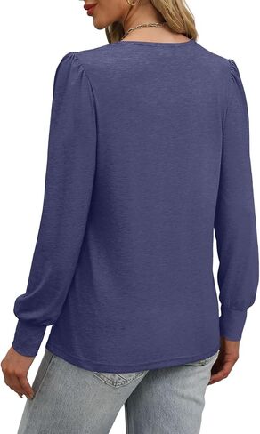 XIEERDUO Long Sleeve Shirts for Women 2024 Fall Outfits Trendy Pleated Loose Fit Casual Tunics to wear with Leggings in Saudi Arabia