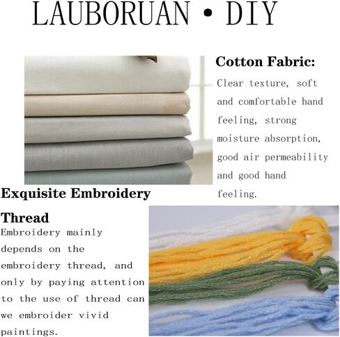 مجموعات التطريز مختومة Lauboruan للمبتدئين مع نمط الأخوات، سهلة DIY الحرفية لكمة إبرة بداية عبر الابره عدة DIY مجموعات التطريز (بدون طوق) in Kuwait