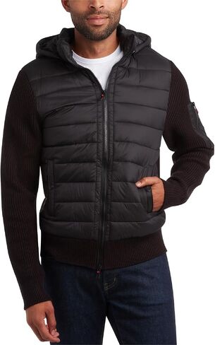 CANADA WEATHER GEAR Men's Winter Jacket - Full Zip Up Hooded Quilted Sweater Vest - Cozy Puffer Jackets for Men (Sizes:M-XXL) in Saudi Arabia