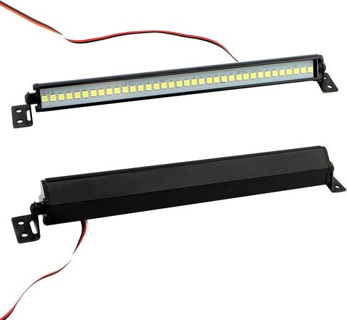 RC ضوء بار 36 LED 5.87 بوصة الألومنيوم RC المصباح RC الزاحف الملحقات ل جيب رانجلر روك الزاحف نموذج شاحنة RC سيارة سقف ضوء عدة in Kuwait