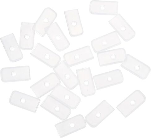 uxcell Silicone End Caps, 60Pcs 10mm - Silicone Plug Fit for Corset Polyester Boning for Sewing, for Wedding Dress, Bridal Gown (White) in Saudi Arabia