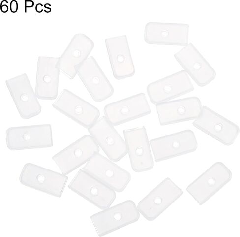 uxcell Silicone End Caps, 60Pcs 10mm - Silicone Plug Fit for Corset Polyester Boning for Sewing, for Wedding Dress, Bridal Gown (White) in Saudi Arabia