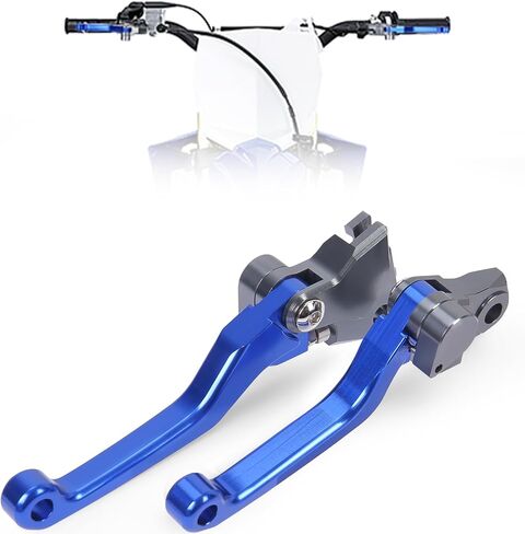 KEMIMOTO Dirt Bike Brake CNC Clutch Levers Adjustable Brake Lever Compatible with YZ125 YZ250 YZ250F YZ125X YZ250X YZ450F YZ250FX YZ450FX Blue in Saudi Arabia